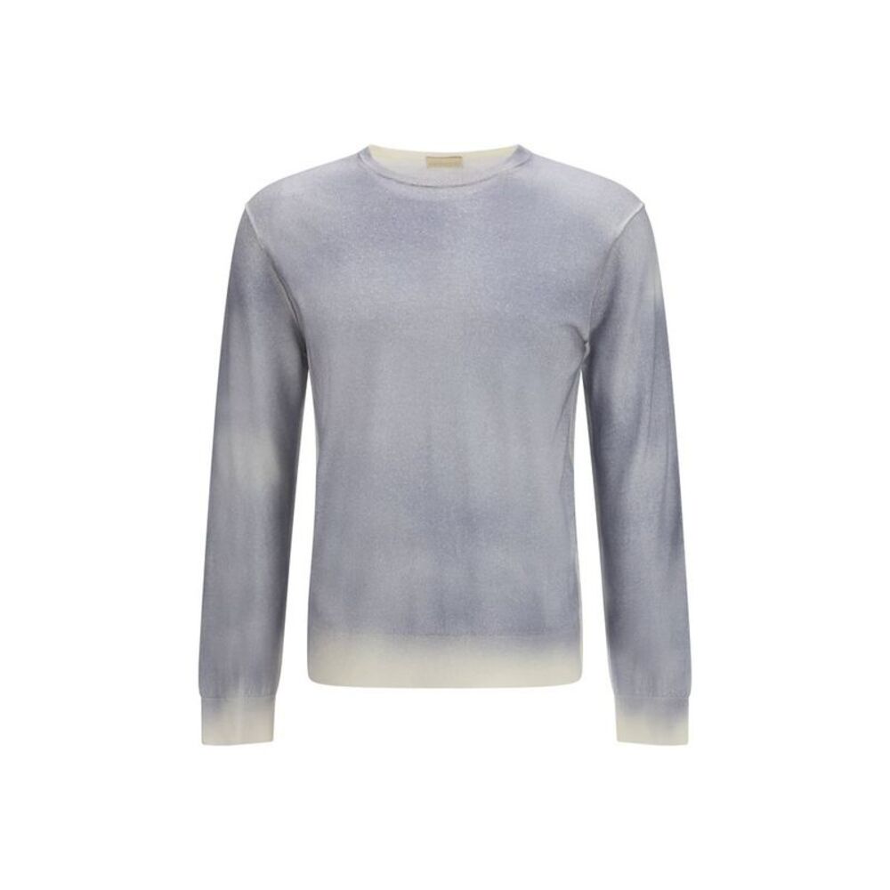 Aragona Cashmere Gray Wool Oves Aries Men's Sweatshirt